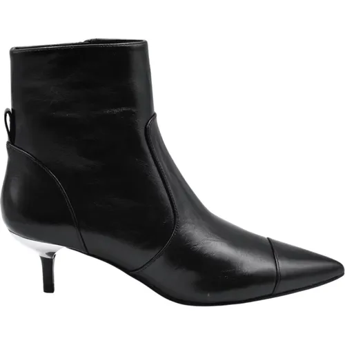 Schwarze flache Schuhe , Damen, Größe: 37 1/2 EU - Michael Kors - Modalova