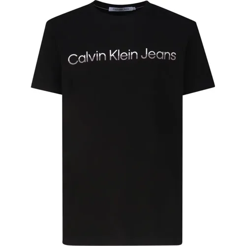 Cotton T-shirt with Logo , male, Sizes: M, 2XL, L, XL - Calvin Klein - Modalova