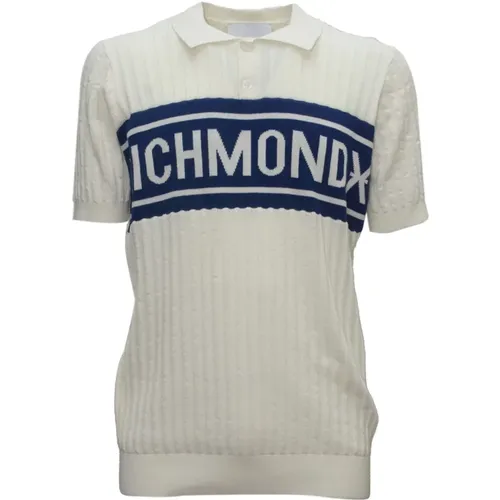 Weißes Baumwoll-Polo-Shirt Ump24216Po - John Richmond - Modalova