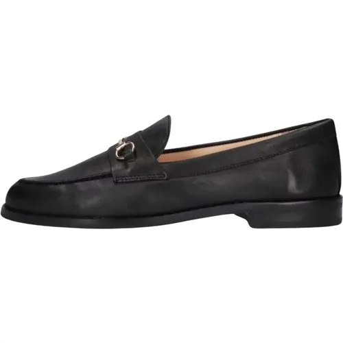 Schwarze Lederloafers B01004 , Damen, Größe: 39 EU - Inuovo - Modalova