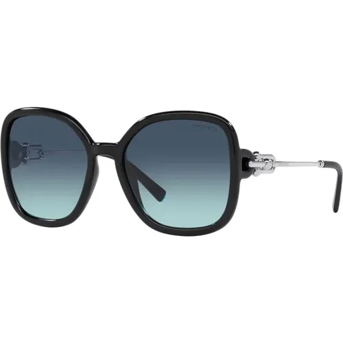 Schwarz/Blau Schwarz Getönte Sonnenbrille,Sunglasses - Tiffany - Modalova