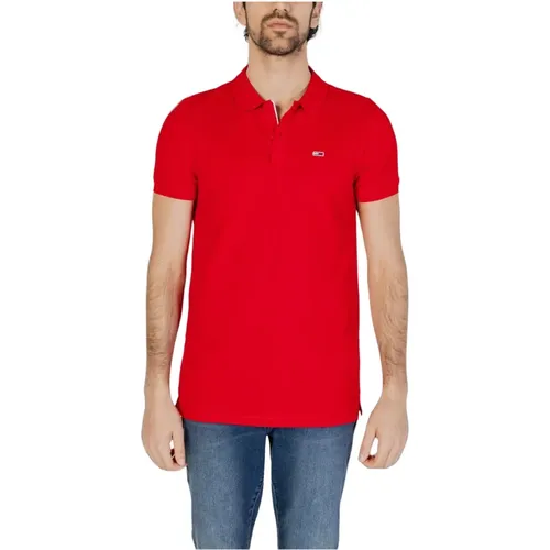 Rotes Print Polo Shirt - Tommy Hilfiger - Modalova