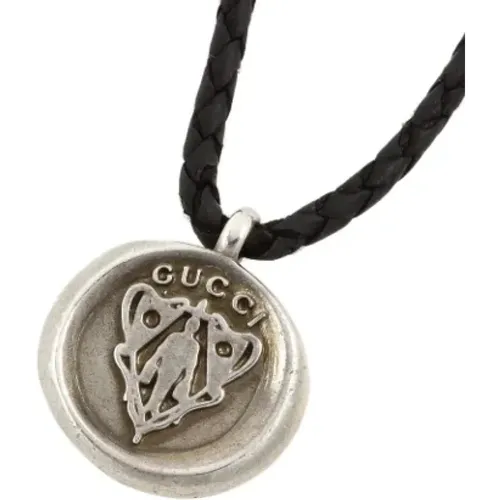Pre-owned Silver Gucci Necklace , unisex, Sizes: ONE SIZE - Gucci Vintage - Modalova