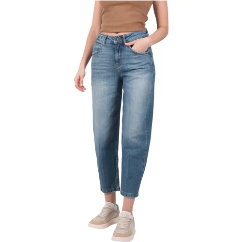 Stilvolle Cropped Jeans - Blau 26/34 , Damen, Größe: W28 L34 - drykorn - Modalova
