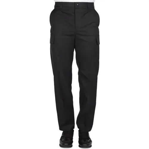 Cotton Trousers with Cargo Pockets , male, Sizes: L, M - Valentino - Modalova