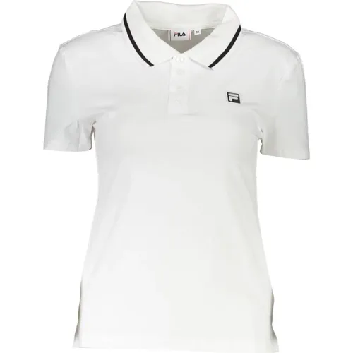 Polo-Shirt Kurzarm Weiß Damen , Damen, Größe: L - Fila - Modalova