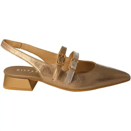 Gold Metallic Ballett Flats Damen - Hispanitas - Modalova
