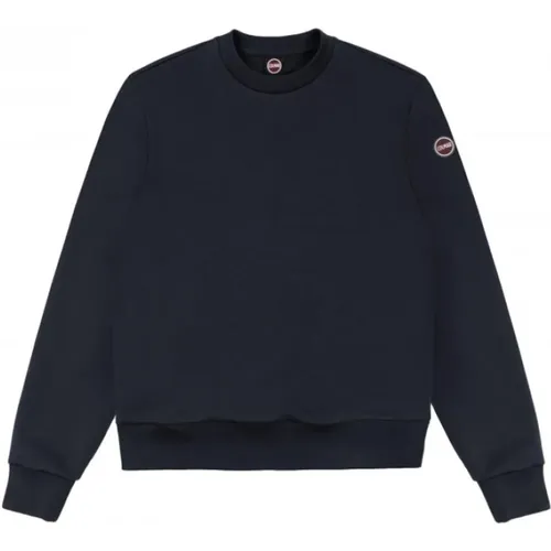 Herren Rundhals-Sweatshirt - Marineblau , Herren, Größe: L - Colmar - Modalova