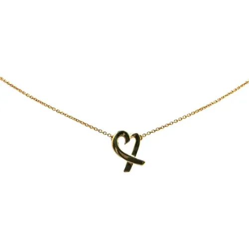 Pre-owned Gold necklaces , female, Sizes: ONE SIZE - Tiffany & Co. Pre-owned - Modalova