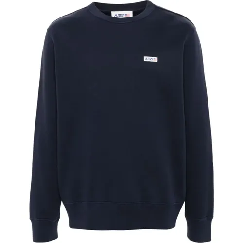 Blaues Sweatshirt Pullover Strickwaren , Herren, Größe: XL - Autry - Modalova