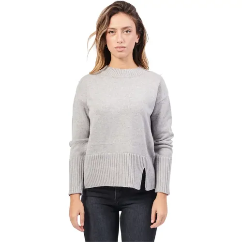 Silberner Pullover mit Rundhalsausschnitt , Damen, Größe: 6XL - Gerry Weber - Modalova