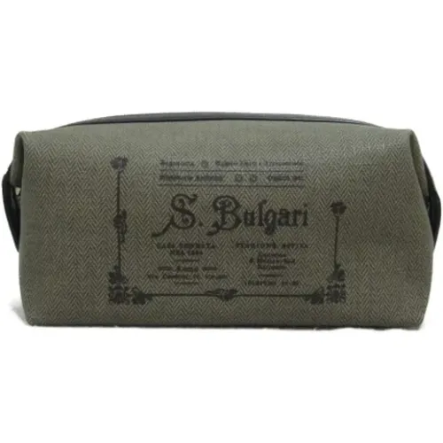 Pre-owned Coated canvas pouches , female, Sizes: ONE SIZE - Bvlgari Vintage - Modalova