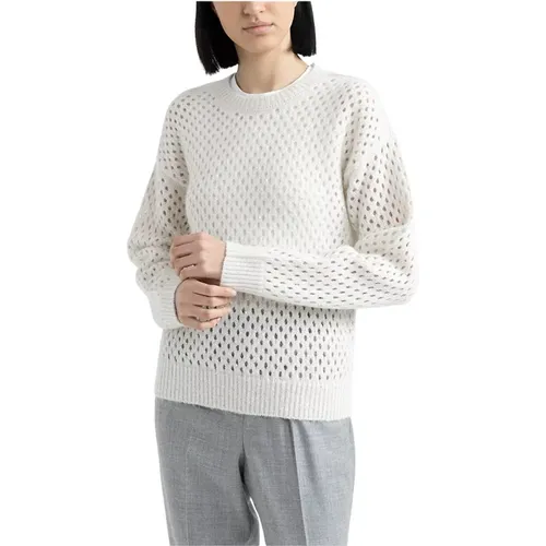 Wolle, Seide, Kaschmir, Alpaka Pullover , Damen, Größe: L - PESERICO - Modalova