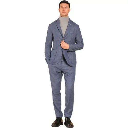 Pinstripe Flanell Herren Blazer Regular Fit , Herren, Größe: S - Mason's - Modalova