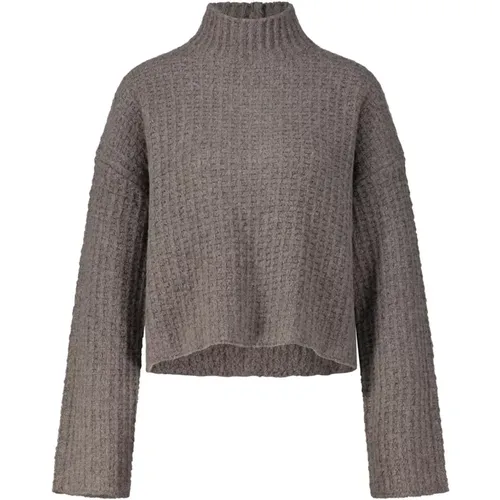 Gemütlicher Strickpullover mit hohem Kragen , Damen, Größe: S - Loulou Studio - Modalova