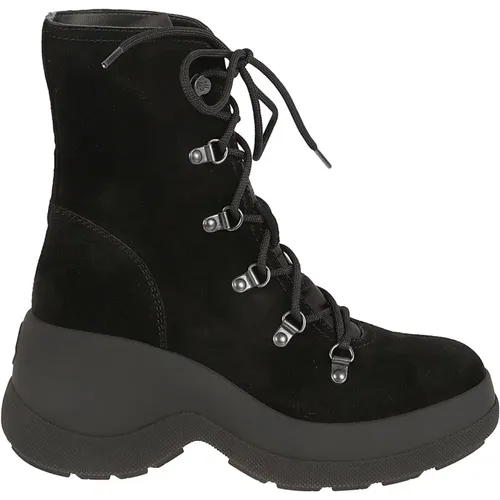 Schwarze Stiefeletten - Resile Trek - Moncler - Modalova