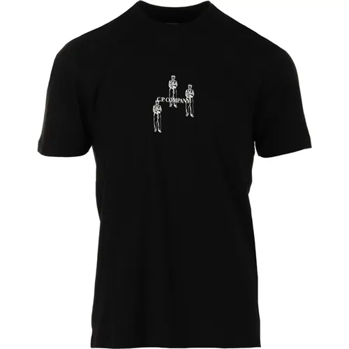Jersey Relax Graphic T-Shirt , male, Sizes: S - C.P. Company - Modalova