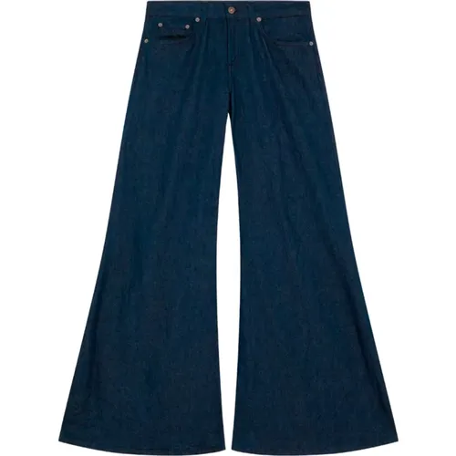 Wide Leg Bootcut Jeans , female, Sizes: W25 - Dondup - Modalova