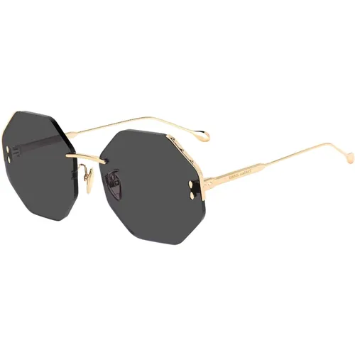 Rose Gold/Grey Sunglasses,Rose Gold Sunglasses with Grey Violet Shaded Lenses - Isabel marant - Modalova