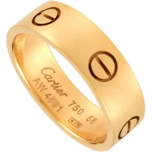 Pre-owned Gold rings , female, Sizes: ONE SIZE - Cartier Vintage - Modalova