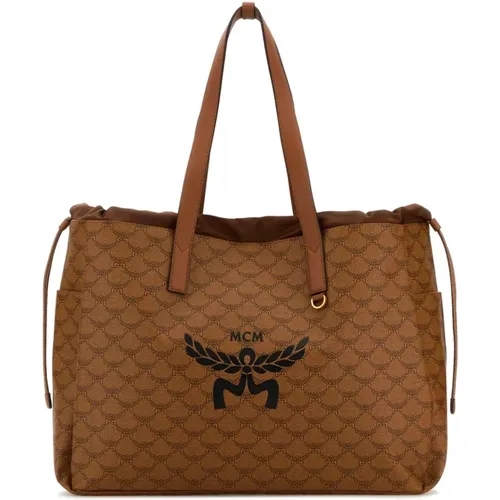 Canvas Shopping Bag , male, Sizes: ONE SIZE - MCM - Modalova