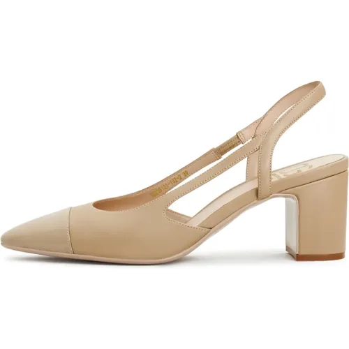 Stilvolle Slingback Block Heels Pumps , Damen, Größe: 40 EU - Cesare Gaspari - Modalova