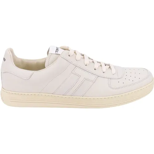 Leather Lace-Up Sneakers Aw23 , male, Sizes: 8 UK - Tom Ford - Modalova