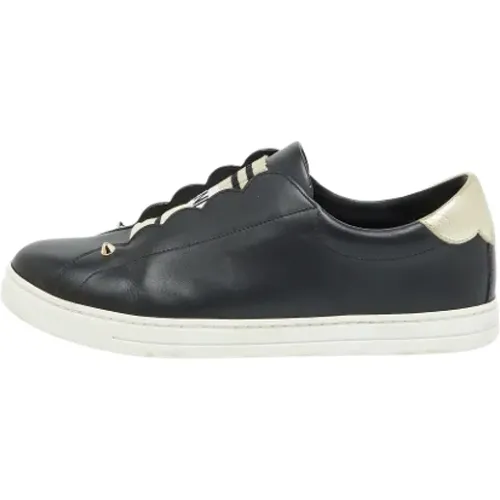 Pre-owned Leather sneakers , female, Sizes: 6 UK - Fendi Vintage - Modalova