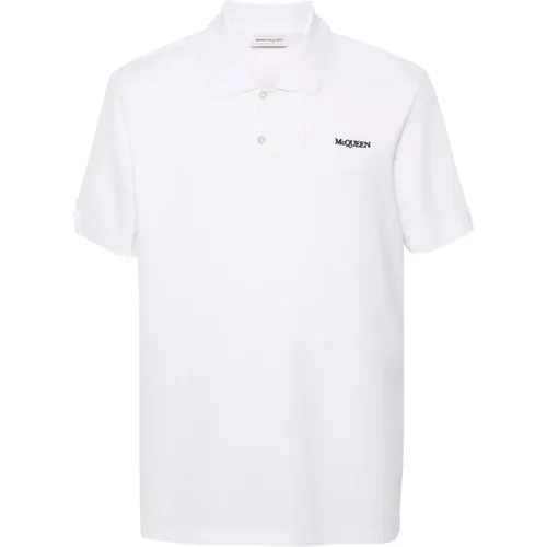 Polo Shirt Embroidered Logo , male, Sizes: M, XL, S, XS, L - alexander mcqueen - Modalova