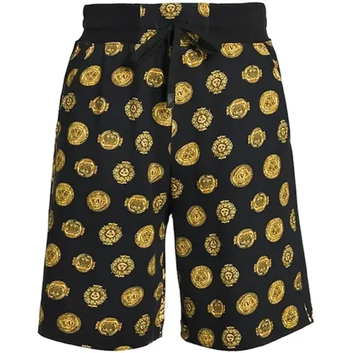 Barock Print Shorts für Männer , Herren, Größe: M - Versace Jeans Couture - Modalova