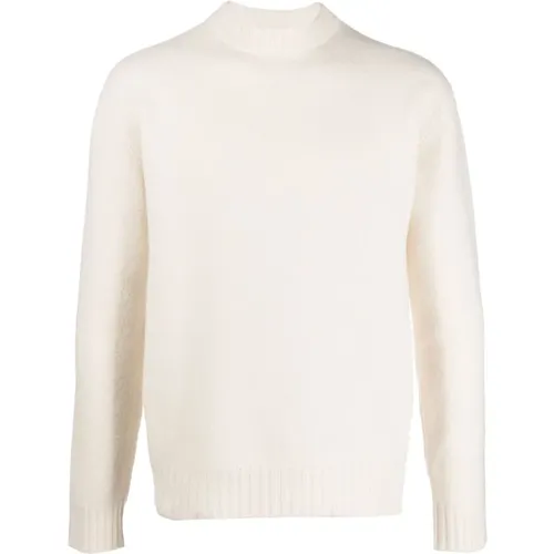 Wool Funnel Neck Sweater , male, Sizes: S - Jil Sander - Modalova