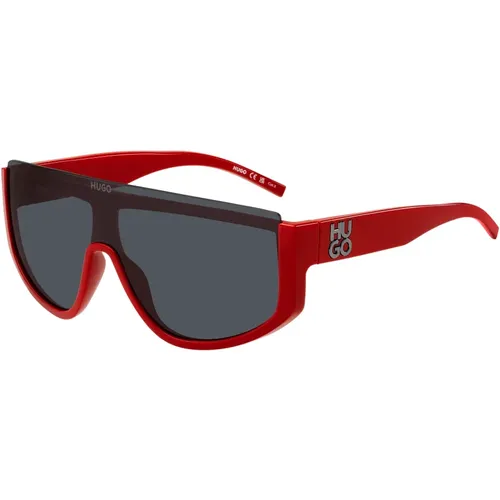 Red/Grey Sonnenbrillen HG 1283/S , Herren, Größe: ONE Size - Hugo Boss - Modalova