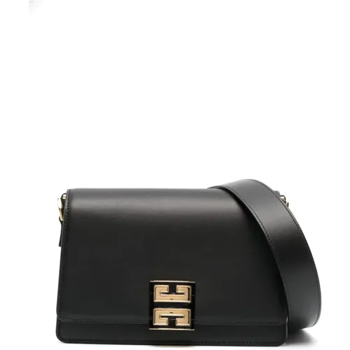 Logo-Plaque Leather Shoulder Bag , female, Sizes: ONE SIZE - Givenchy - Modalova