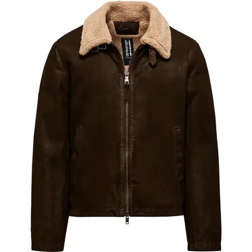 Bell Leather Jacket , male, Sizes: 2XL, M, XL, L - BomBoogie - Modalova