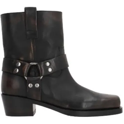 Vintage Leather Texan Boots , female, Sizes: 6 1/2 UK, 5 UK, 4 1/2 UK, 3 UK, 5 1/2 UK, 6 UK, 3 1/2 UK, 4 UK - Paris Texas - Modalova