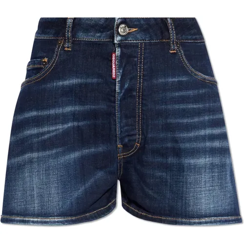 Denim-Shorts , Damen, Größe: S - Dsquared2 - Modalova