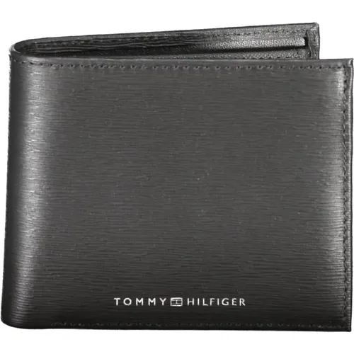 Herren Geldbörse Schwarz Kontrastdetails - Tommy Hilfiger - Modalova