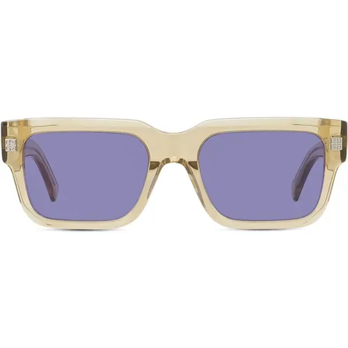 Transparent Cream Rectangular Sunglasses , male, Sizes: ONE SIZE - Givenchy - Modalova