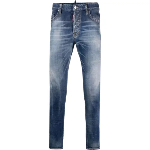 Slim-Fit Denim Jeans , male, Sizes: S, XL, 2XL - Dsquared2 - Modalova