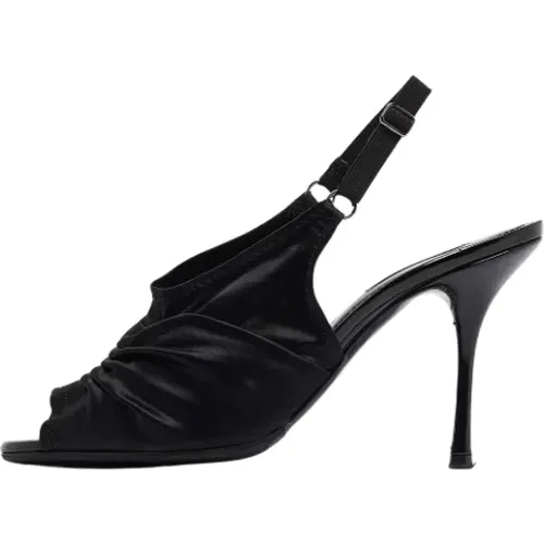 Pre-owned Satin sandals , female, Sizes: 6 UK - Dolce & Gabbana Pre-owned - Modalova