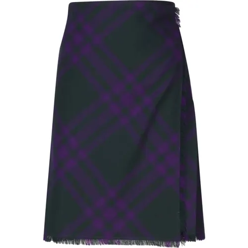Royal Wool Skirts , female, Sizes: 2XS - Burberry - Modalova