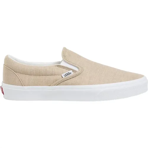 Klassische Slip-On Sommer Leinen Schuhe , Herren, Größe: 40 EU - Vans - Modalova