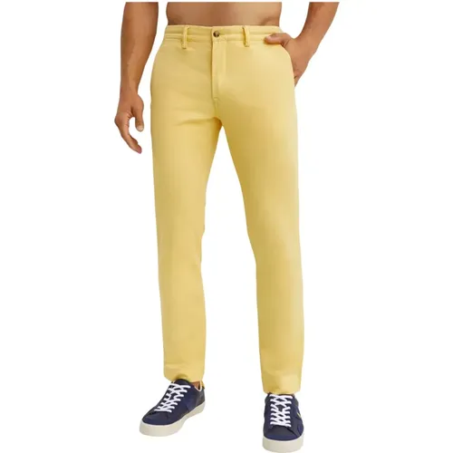 Gelbe Chino Slim Fit Hose , Herren, Größe: W38 L32 - Ralph Lauren - Modalova