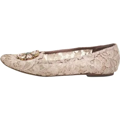 Pre-owned Spitze flats - Dolce & Gabbana Pre-owned - Modalova