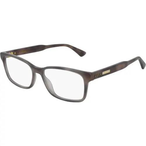 Grey Havana Eyewear Frames , unisex, Sizes: 53 MM - Gucci - Modalova