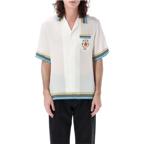 Ping Pong Casa Way Short Sleeve Shirt , male, Sizes: M, L - Casablanca - Modalova