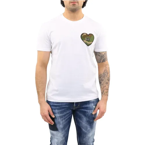 T-Shirts , male, Sizes: S - Dolce & Gabbana - Modalova