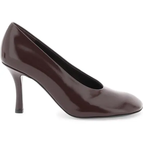 Glossy Leather Baby Pumps , Damen, Größe: 38 EU - Burberry - Modalova