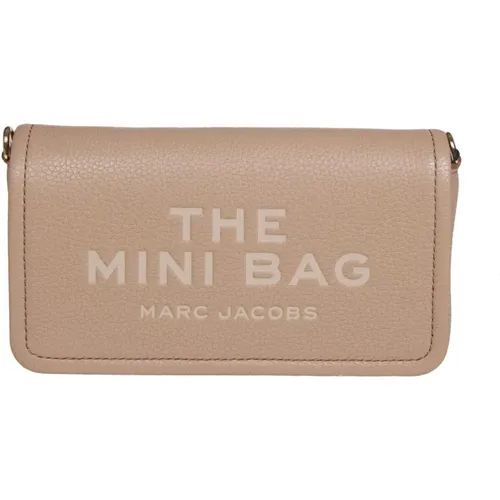 Camel Leather Shoulder Bag , female, Sizes: ONE SIZE - Marc Jacobs - Modalova