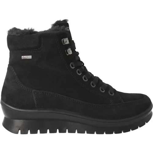 Schwarzer Gore-Tex Damenstiefel , Damen, Größe: 36 EU - IGI&Co - Modalova